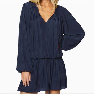 Ramy Brook “Paris” Long Sleeve Smock Waist Dress